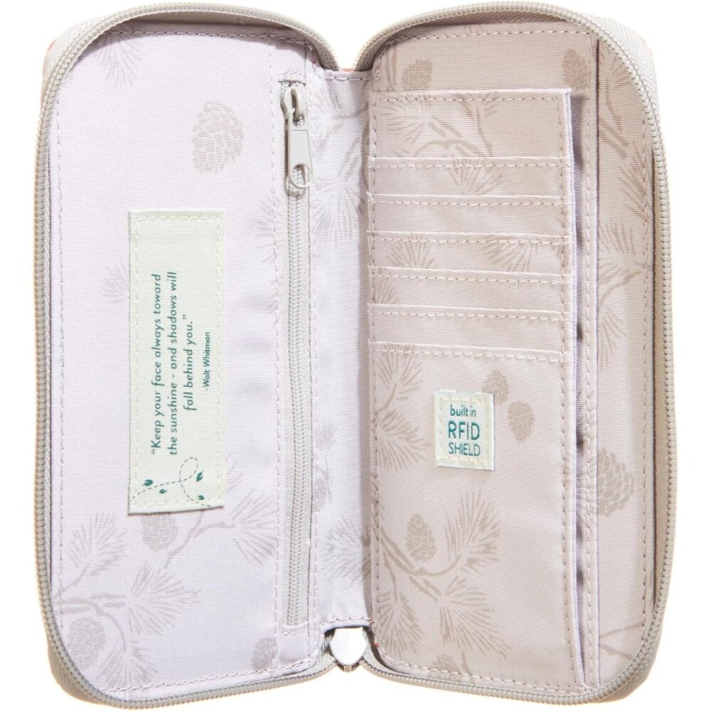 Intrepid Rustic Clay Rfid-Blocking Zip Around Clu… - image 6